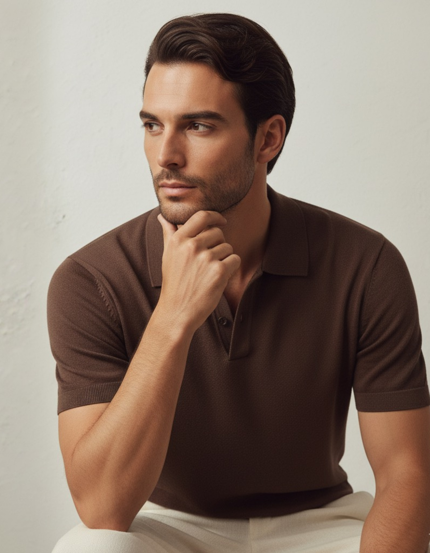 Coffee Brownstone - Polo Tee