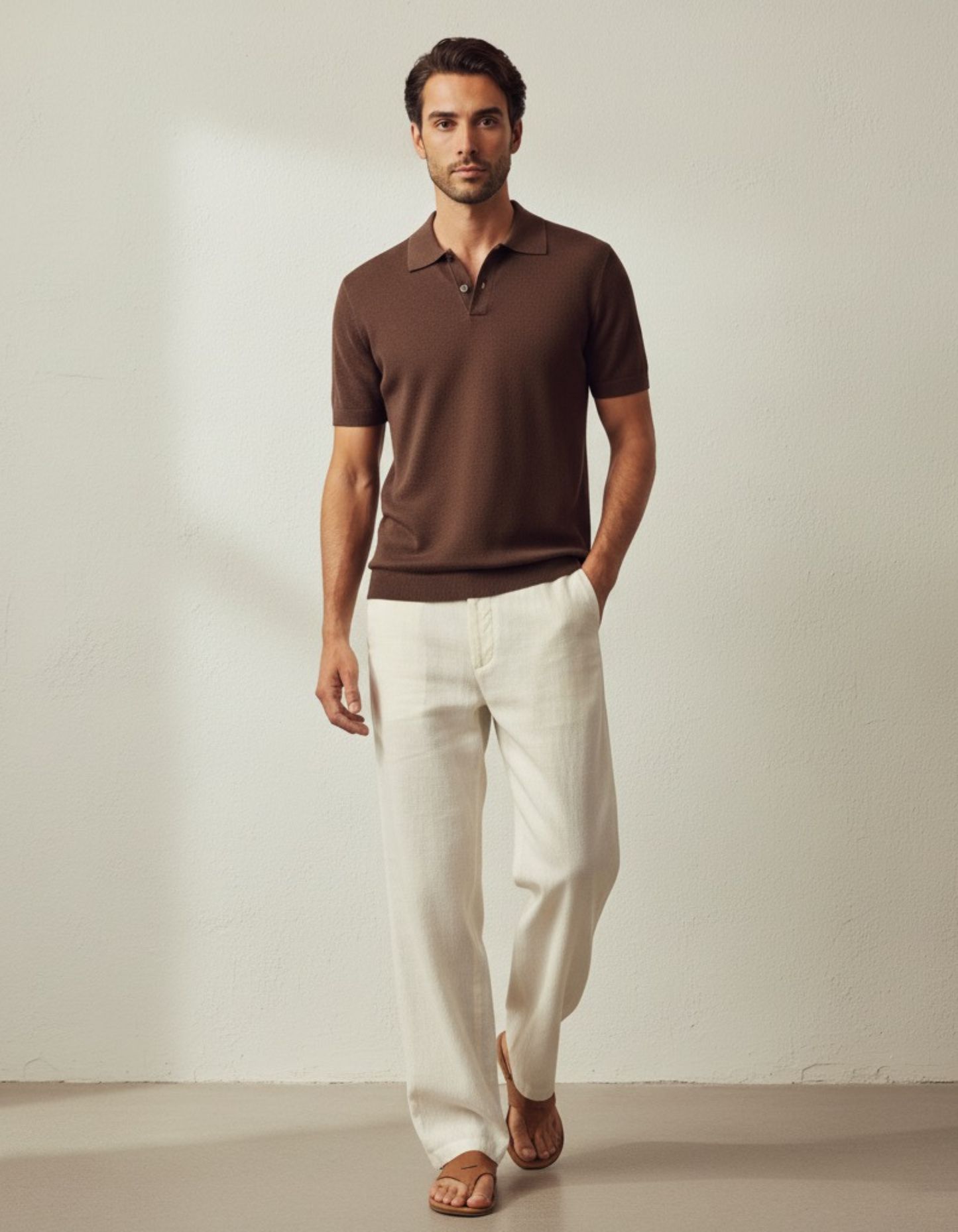 Coffee Brownstone - Polo Tee